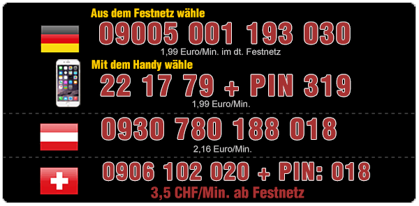 Nummern für Telefonsex mit einer deutschen Hausfrau